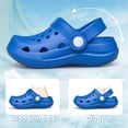 thumbnail image 4 of AMANSSE Boys Girls Garden Clogs Kids Slides Sandals Shower Slippers Unisex Child Beach Water House Shoes Indoor Outddor Sandals Blue Toddler Size 10, 4 of 6