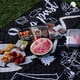 thumbnail image 2 of Manta de camping impresa de 200x150 cm con correa de transporte Alfombrilla de picnic Estera de playa (Negro), 2 of 9
