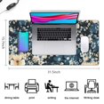 thumbnail image 5 of Long Mouse Pads for Desk,Pioneer Flower Floral Print Pattern Desk Mats on Top Of Desks, Desk Mouse Pad Extra Large with 3mm Non-Slip Base and Stitched Edge for Gaming,Office,Work,Home 31.5"x15.7", 5 of 6