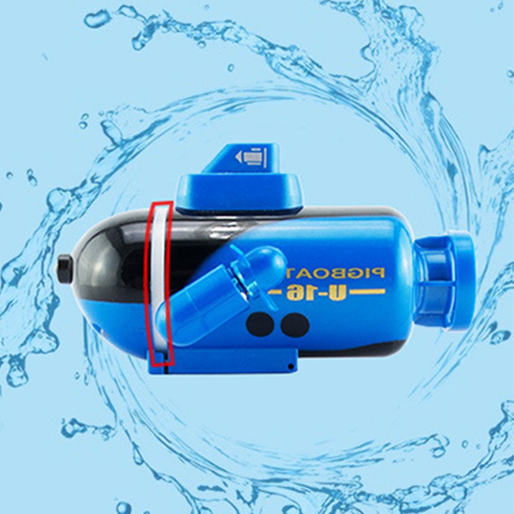 Mini télécommande sous-marin véhicule 4ch électronique navire sous-marins  jouet d'eau imperméable à l'eau pour piscines aquarium enfants cadeau jaune