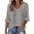 thumbnail image 2 of Endives Women's Solid Color Shirts Long Sleeve Shirt Womens Tops Fall Clothes, 2 of 5
