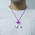 thumbnail image 4 of Compatible for Magnetic Anti-lost Strap AirPods 1 2 Pro Accessory - Colorful Soft Sport String Tether Lanyard, Running Silicone Wire Cable Connector, Silica Gel Neck Rope Cord (Straps, Purple), 4 of 4
