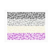 Canvas Wall Art - Tom Quartermaine 'Abstract Circle Asexual Pride Flag' Wall Art for Living Room, Bedroom, or Office Décor by Trademark Fine Art - 32 x 24 Inches