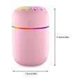 thumbnail image 3 of Humidificador de aire Cateissary 300ml Dormitorio Escritorio Modo dual 2W Rosa, 3 of 6