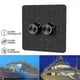 thumbnail image 4 of 1009919900455Dc 12v-24v Led Dimmer Switch 2 Gang 120w Wall Push On/off Rotary Control Dimmer, 4 of 5