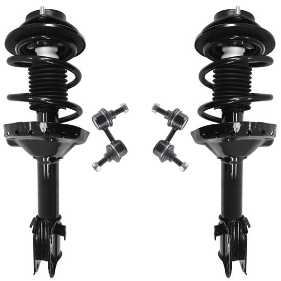 Detroit Axle - Front Struts Sway Bars for 2005-2009 Subaru Outback, 2 Struts with Coil Springs 2 Sway Bars 2006 2007 2008 Replacement Suspension Kit