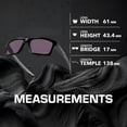 thumbnail image 5 of Oakley OO9264 Mainlink Rectangle Shaped Non-Polarized Sunglasses for Men - Includes Official Eyewear Kit - Matte Black Frame with Prizm Grey Lens, 5 of 6