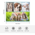 thumbnail image 5 of Personalised Photo Blanket Throw,Customized Blankets with Photo Text Collage, Custom Flannel Blankets for Child and Adults Mother's Day Birthday Wedding Gift Fits Couch Sofa Bedroom 125x100cm, 5 of 6