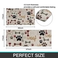 thumbnail image 7 of Paw Prints and Bones Kitchen Rugs Sets Of 2,Anti Fatigue Kitchen Mat Rugs Non Slip Washable,Decorative Kitchen Floor Mats for Kitchen,Sink,Laundry,17"x30"+17"x47", 7 of 7