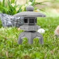 thumbnail image 3 of Miangastore Miniature Pavilion Shape Grey 1Pcs 5.5x4.1x4.1in Sandstone Traditional Design, 3 of 9
