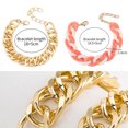 thumbnail image 2 of 2 pulseras de cadena cubana para hombres y mujeres, pulsera de hip-hop arcoíris de moda para niñas, regalos de fiesta de vacaciones, 2 of 5