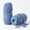 Blue, variant on Chunky Chenille Yarn for Hand Knitting & Crocheting, 2 Pack, 20mm Thick, 250g Per Skein (Green)