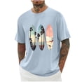 thumbnail image 2 of Royisotas Athletic Shirts for Men Big and Tall Summer Hawaiian Short Sleeve Graphic Tee Pullover Mens T Shirts Fashion, 2 of 5