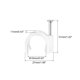 thumbnail image 2 of Redondo Cable Clips, 20mm 80uds PVC Cables Gestión con Carbono Acero Clavo para Hogar Alambre Cables, Blanco, 2 of 5
