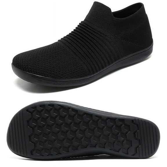 Men's Wide Toe Slip on Shoes Casual Shoes Barefoot Breathable Walking Sneakers, Size 10