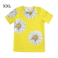 thumbnail image 2 of Qarigey Camiseta de mujer Camiseta de manga corta estampada Blusa corta estampada casual suelta Prendas para la parte del cuerpo Amarillo XXL, 2 of 6