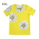 thumbnail image 1 of Qarigey Camiseta de mujer Camiseta de manga corta estampada Blusa corta estampada casual suelta Prendas para la parte del cuerpo Amarillo XXL, 1 of 6