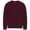Burgundy, variant on Men's Sweater Crew Neck Long Sleeve Acrylic Pullover Pink, S