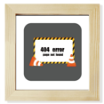 thumbnail image 1 of Logo error 404 pagina no encontrada Pantalla de escritorio de pared de fotograma cuadrado, 1 of 4