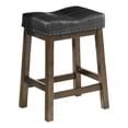 thumbnail image 3 of Home Square 24" Transitional Wood Barstool in Brown - Set of 4, 3 of 3