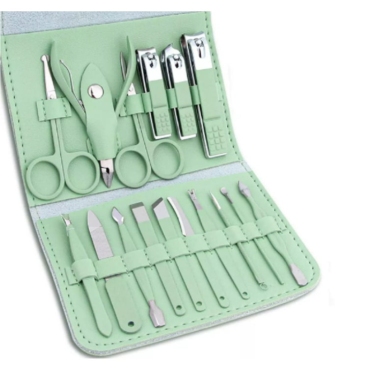 16-Piece Professional Stainless Steel Manicure & Pedicure Kit