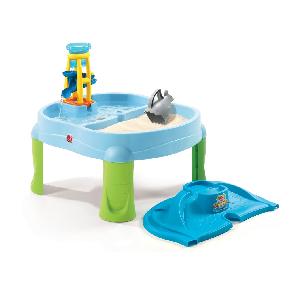 Step2 Sandbox Splash n' Scoop Bay Water Table With Cover And 5 Piece