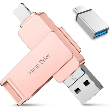 Photo Stick, 4 in 1 Flash Drive for iPhone 512GB, Memory Stick for