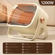 thumbnail image 4 of Calentador de pared portátil pequeño de 1200 W, silencioso, con protección contra sobrecalentamiento ajustable y gran angular de 105°, termostato inteligente., 4 of 7
