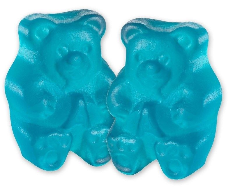 GUMMY BEARS ALBANESE BLUE RASPBERRY, 2LBS