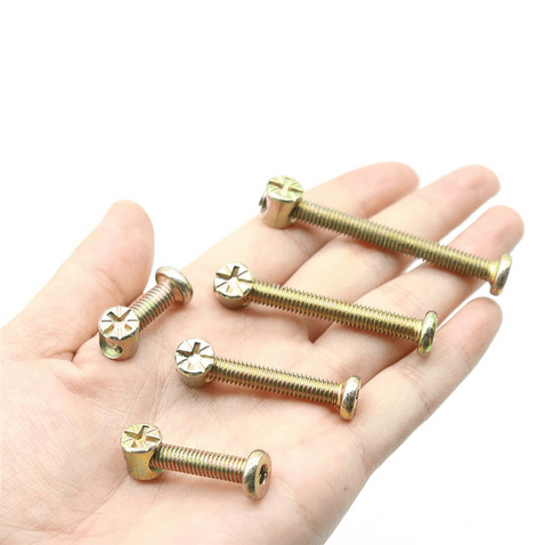 Baby Bed Screws Bolts Kit Hex Drive Socket Cap Bolts Barrel Nuts Assortment Kit for Crib Chairs M6 200Pcs Walmart