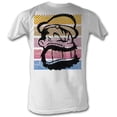 thumbnail image 1 of Popeye Comics Brutus Couleur Rayures Adulte Manches Courtes T-Shirt, 1 of 1