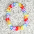 thumbnail image 5 of Qiweii Tropical Hawaiian Flower Lei Necklace - Colorful Artificial Blooms for Luau Pool Party, Beach Vacation, Summer Festival Decoration, Hawaiian Theme, 5 of 9