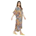 thumbnail image 2 of Oussum Women Plus Size Kaftan Dresses for Ladies Kimono Sleeve Caftan Long Maxi Kaftans Online, 2 of 6