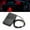 Black, variant on QIFEI 12V Universal 15 LED Motorcycle Rear 3rd Third Strobe Flashing Tail Light Brake Stop Running Tail Light Black