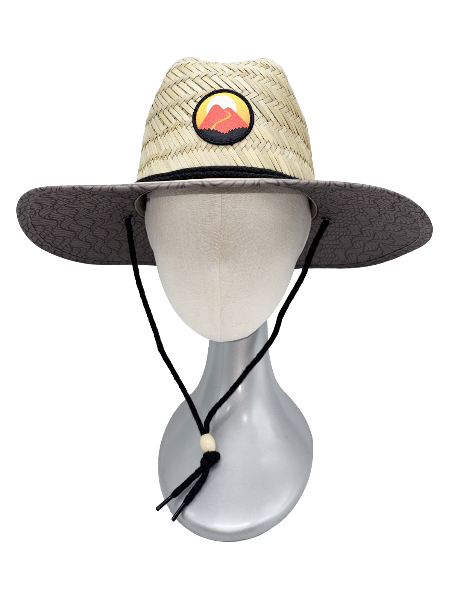 Ozark Trail Men's Wide Brim Straw Hat, Taupe