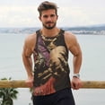 thumbnail image 6 of KLL Eerie Skull Holding Another Print Men's Muscle Gym Workout Stringer Tank Tops Bodybuilding Fitness T-Shirts Tank Tops Men-3X-Large, 6 of 7