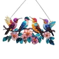 thumbnail image 4 of Decoración colgante de ventana con pájaros, serie de pájaros acrílicos, adornos artísticos, colgante multifuncional para ventana, jardín, interior Estilo C, 4 of 8