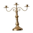 thumbnail image 1 of Candelabro con brazos, centro de mesa, accesorio de fotografía, soporte de vela decorativo Simple para fiesta, boda, decoración del hogar 3 brazos dorados, 1 of 8