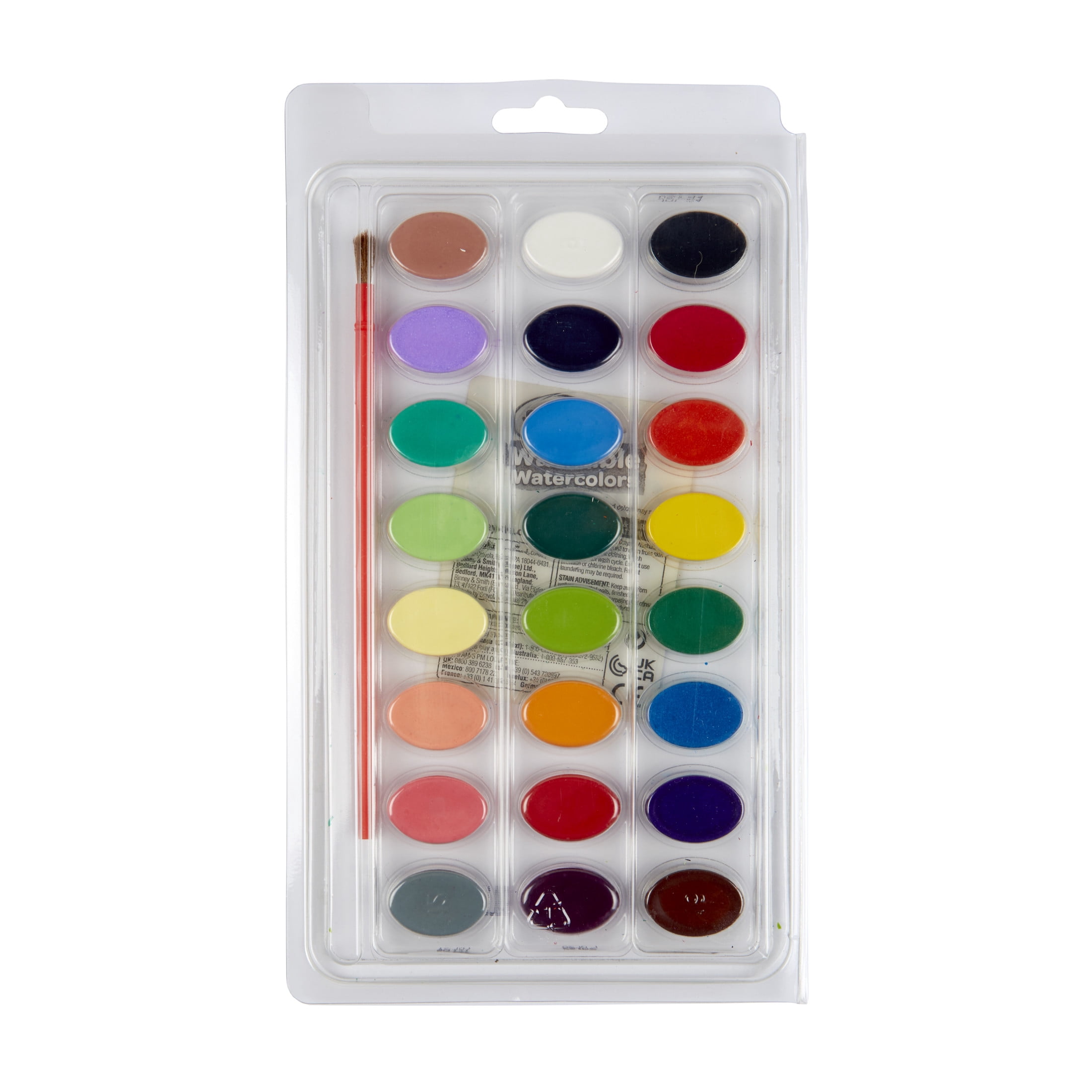 Crayola Washable Watercolor Set, 24-Colors, Back to School Supplies for Kids, Classroom Supplies for Teachers