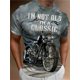 thumbnail image 1 of Camiseta con estampado de motocicleta 3D para hombre, camisa clásica Vintage de manga corta para hombre, camisas de motorista de paseo callejero, Tops de gran tamaño, 1 of 4