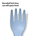 thumbnail image 4 of OXO Tot Toddler Plastic Fork and Spoon 4 Piece Set for 12+ Months, Opal and Dusk, 4 of 9