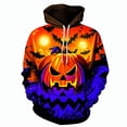 thumbnail image 4 of Sudadera con capucha con estampado de calabaza de moda de Halloween para hombre, divertida sudadera informal de manga larga con estampado 3D, jersey de gran tamaño con capucha, 4 of 4