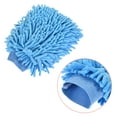 thumbnail image 5 of Uxcell Large Double-Side Microfiber Soft Chenille Dusting Wash Mitten Blue, 5 of 5