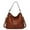 BROWN, variant on atobao Women's PU Leather Zipper Fashion Handbag, Brown