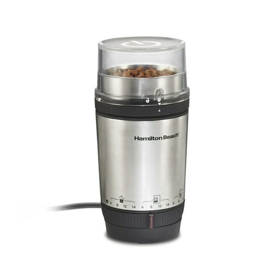 Hamilton Beach Custom Grind Electric Coffee Grinder, 14 Cups, Stainless Steel
