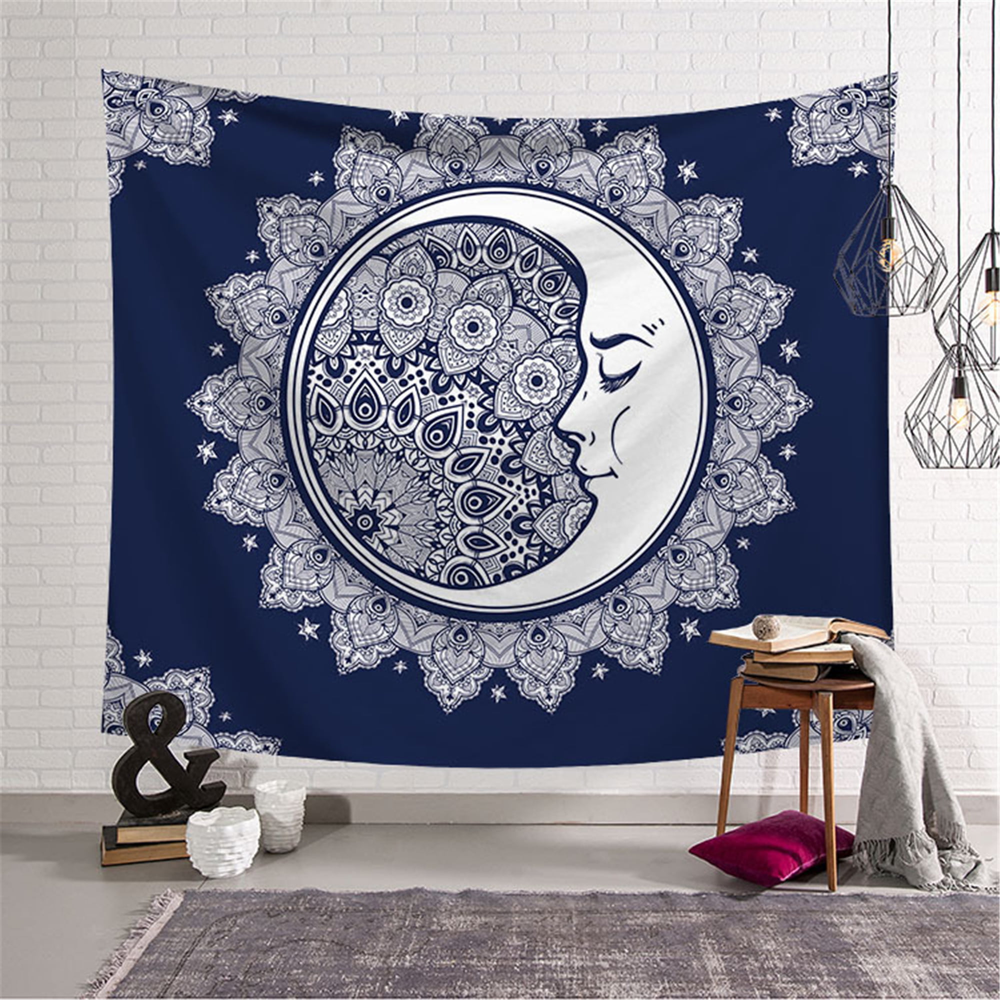 Mandala Pattern Wall Hanging Art Tapestry Polyester Blanket Tapestry Home Decor 