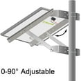 thumbnail image 6 of Newpowa Solar Mounting Bracket Universal Double Arm for Pole/Wall Installation Designed for 100-220w Solar Panel Width Length Up to 30.31inch Tilt Angle from 0°-90°, 6 of 11
