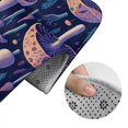 thumbnail image 5 of Yiaed Floral Hippie Mushrooms Print Bathroom Mat Set 2 Pieces Mat Anti-Skid Pad Ultra Soft and Absorbent Bathroom Bath Mat Contour Bath Rugs for Toilet Base, 5 of 6