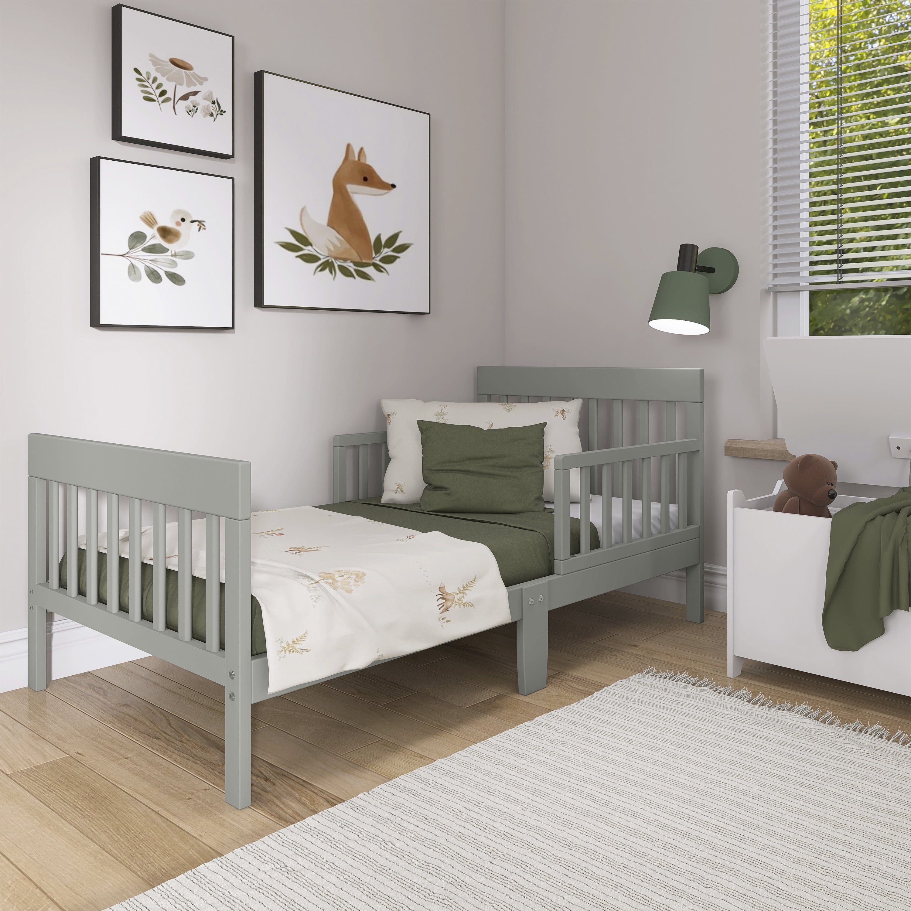 Dream on Me Finn Toddler Bed, Cool Grey