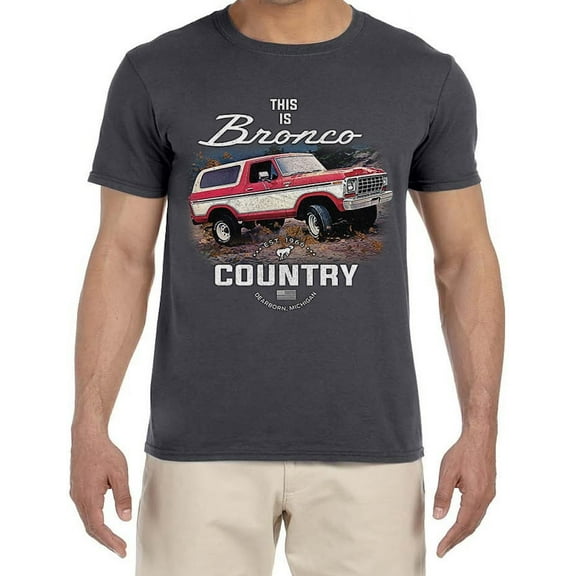 Bronco Country Ford T-shirt Mens Graphic Tees